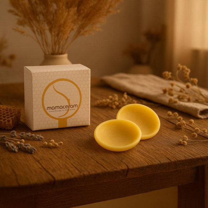 2 Protetores de Mamilos em Cera de Abelha Mamaceram