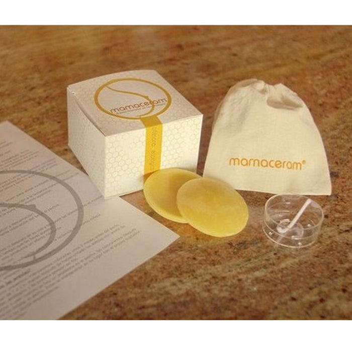 2 Protetores de Mamilos em Cera de Abelha Mamaceram