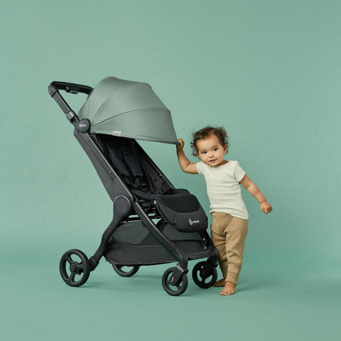 Pack Ergobaby Carrinho Metro+ Preto + Capota Sea Glass