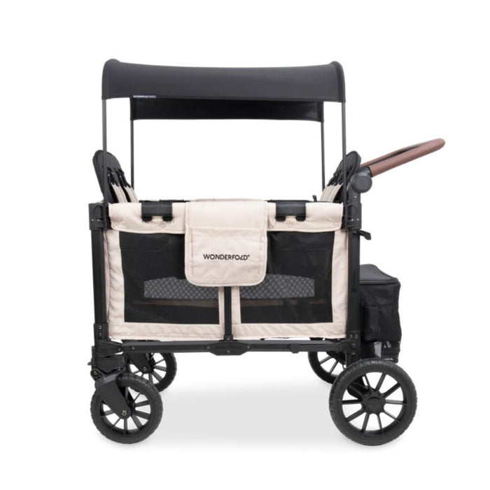 Wonderfold W4 Luxe Pro Stroller Wagon Sandy Beige 4 Lugares