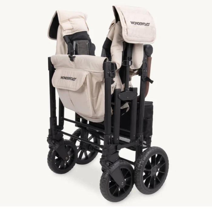 Wonderfold W4 Luxe Pro Stroller Wagon Sandy Beige 4 Lugares