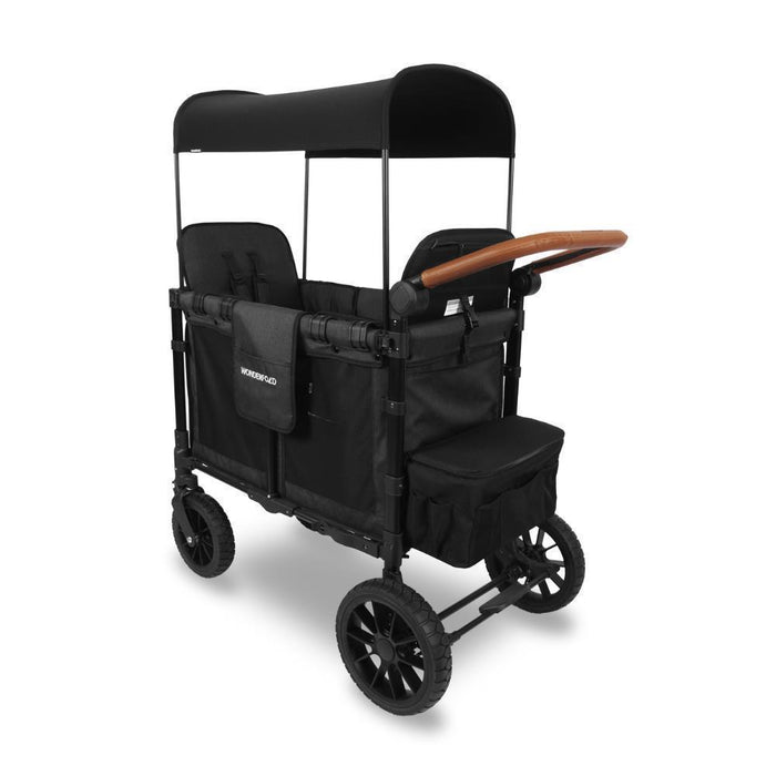 Wonderfold W2 Luxe Pro Stroller Wagon Jet Black 2 Lugares