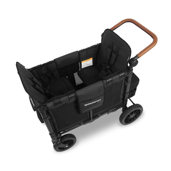 Wonderfold W2 Luxe Pro Stroller Wagon Jet Black 2 Lugares