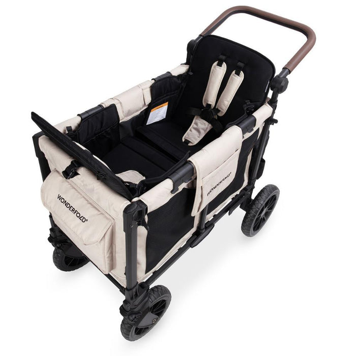 Wonderfold W2 Luxe Pro Stroller Wagon Sandy Beige 2 Lugares