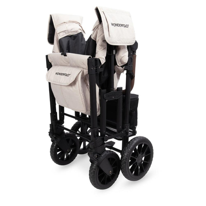 Wonderfold W2 Luxe Pro Stroller Wagon Sandy Beige 2 Lugares