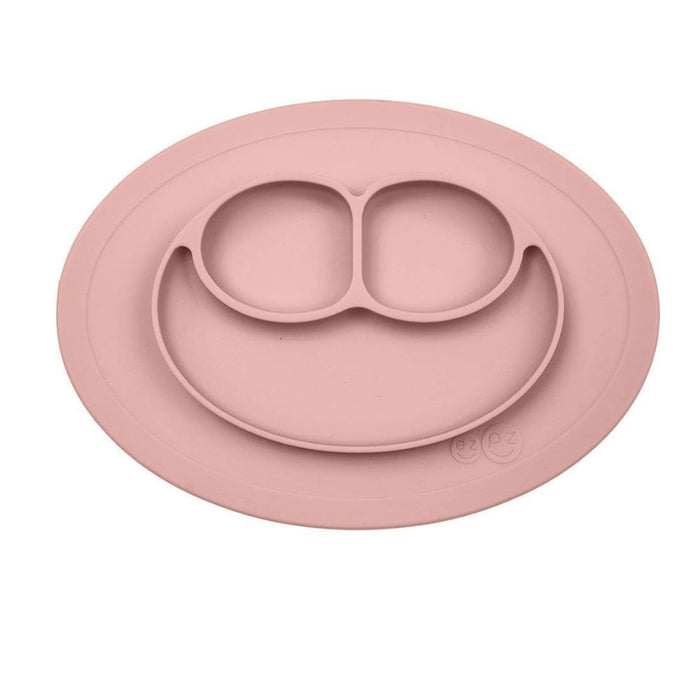 Prato com Divisórias e Base de Sucção Ezpz Mini Mat Rosa Nórdico