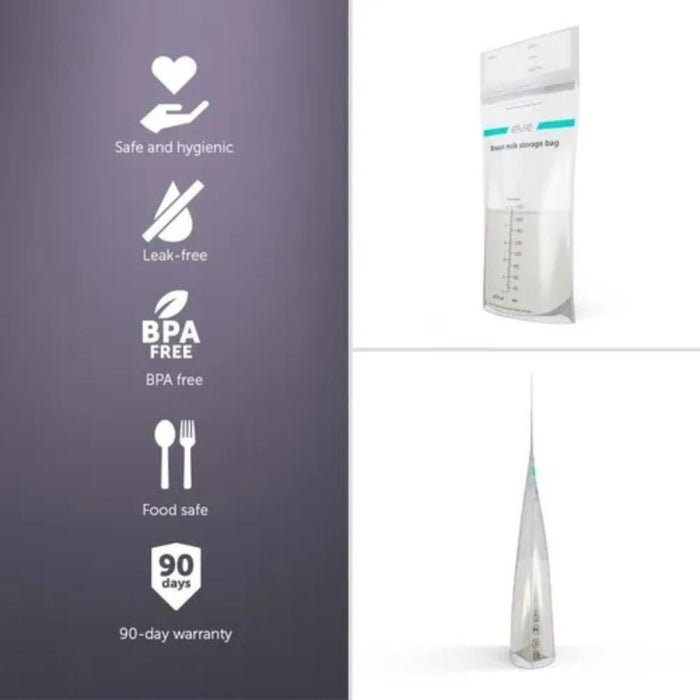 100 Sacos Elvie para Armazenamento de Leite Materno