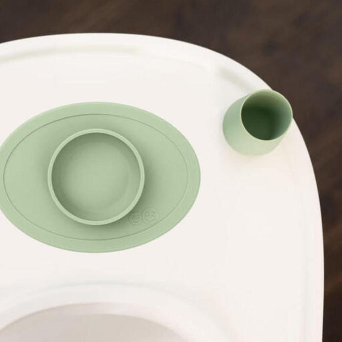 Conjunto de Alimentação Ezpz Tiny Bowl Verde Nórdico