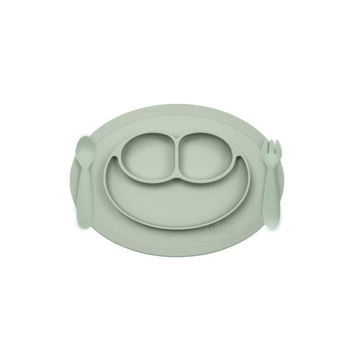 Conjunto de Alimentação Ezpz Mini Mat Verde Nórdico