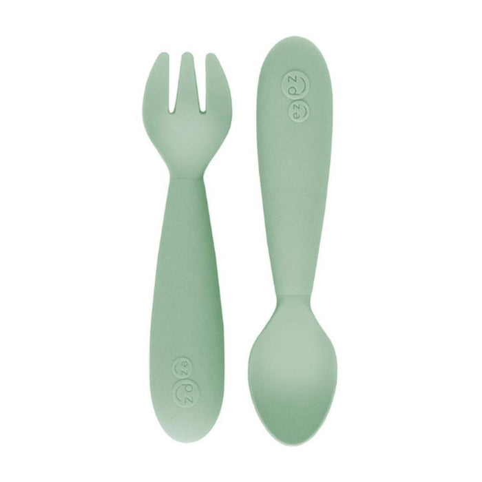 Conjunto de Alimentação Ezpz Mini Mat Verde Nórdico