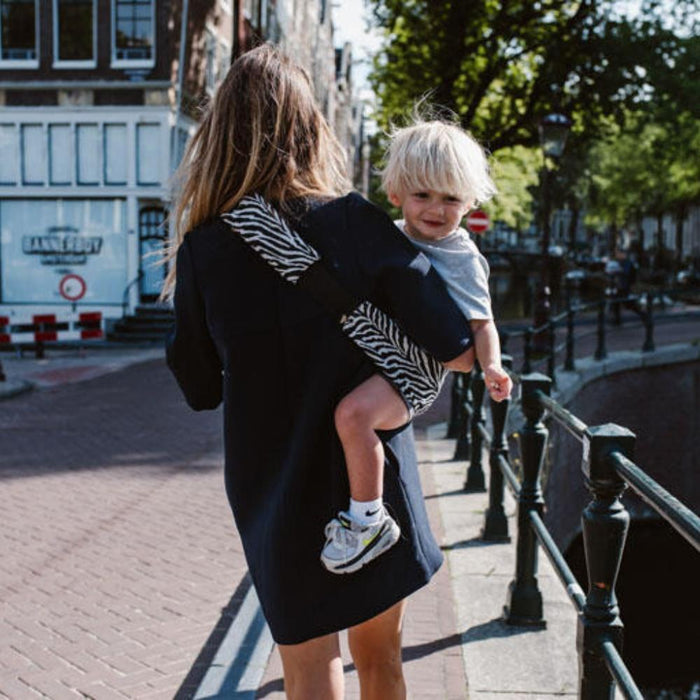 Porta-Bebés Wildride Premium Houndstooth Black Zebra