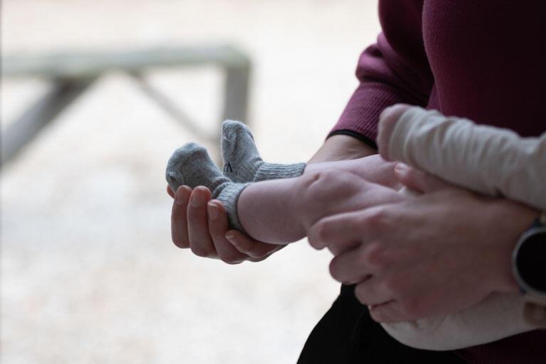 2 Pares Meias KipKep Bio Stay-on Pebble Grey 0-6m