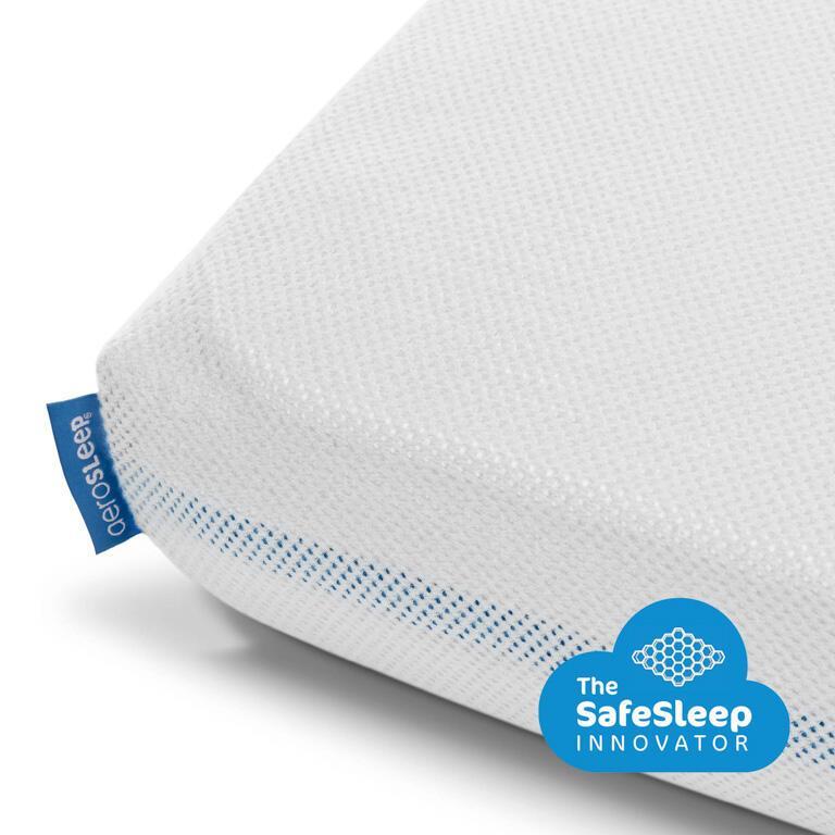 Sábana ajustable AeroSleep blanca 120x60cm