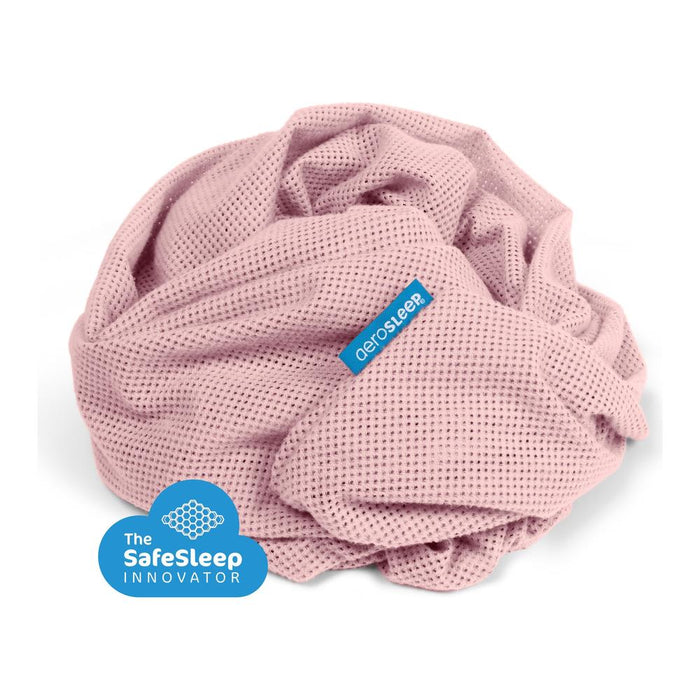 Sábana ajustable AeroSleep 140x70cm liso rosa AMAC140070PI