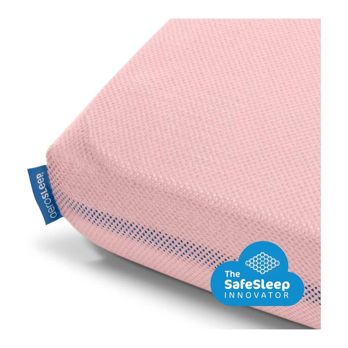 Sábana ajustable AeroSleep 140x70cm liso rosa AMAC140070PI