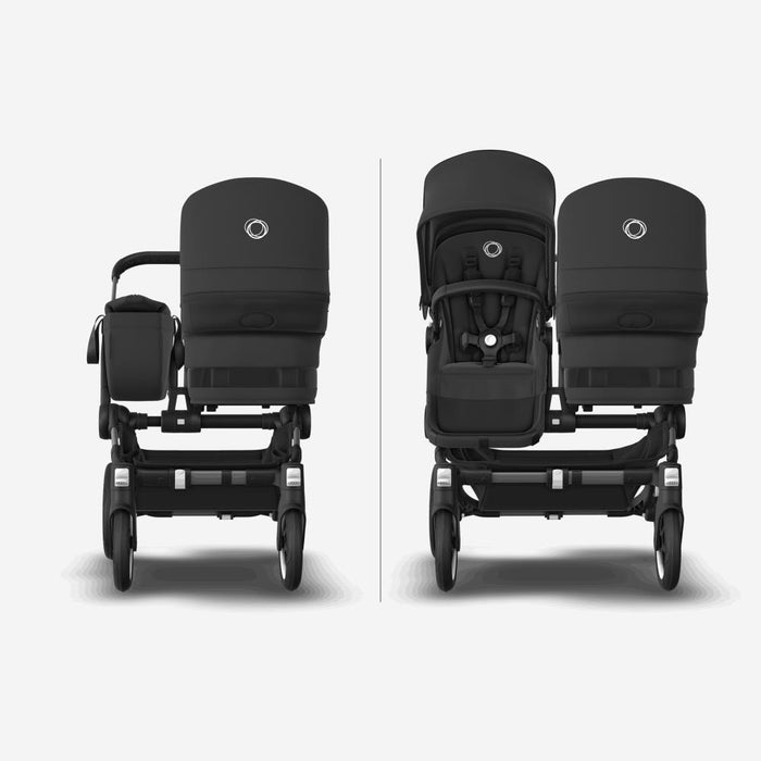 Pack Bugaboo Donkey 5 Mono Completo + Pack de Extensão Duo + Capa de Alcofa Midnight Black