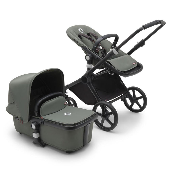 Carrinho Bugaboo Fox Cub Completo Black/Forest Green
