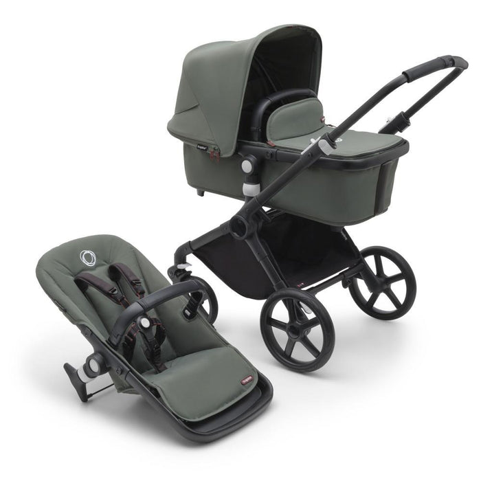 Carrinho Bugaboo Fox Cub Completo Black/Forest Green