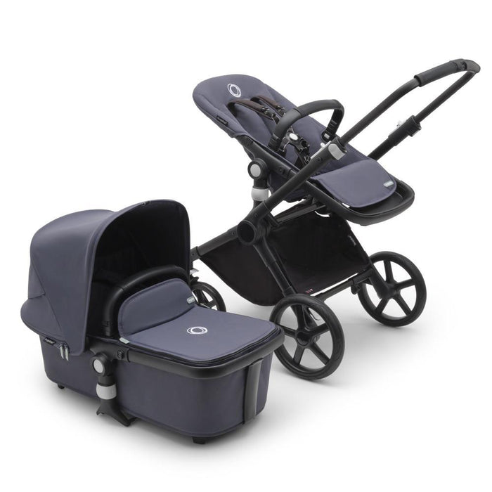 Carrinho Bugaboo Fox Cub Completo Black/Stormy Blue