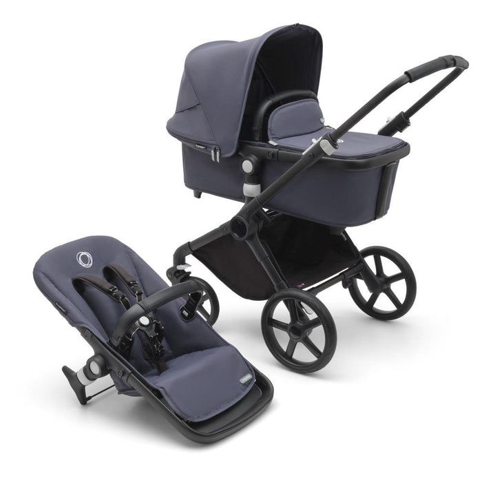 Carrinho Bugaboo Fox Cub Completo Black/Stormy Blue