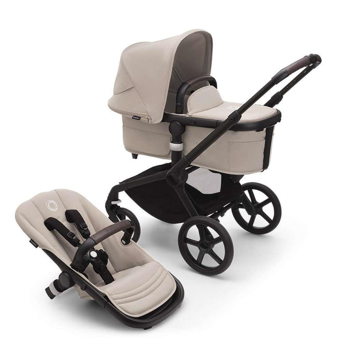 Pack Bugaboo Fox 5 Completo Black/Desert Taupe + Cybex Cloud T Plus Sepia Black 45-87cm + Adaptadores