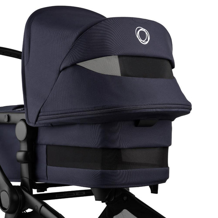 Pack Bugaboo Fox5 Renew Completo  Black/Indigo Blue + Cybex Cloud T Plus Sepia Black 45-87cm + Adaptadores