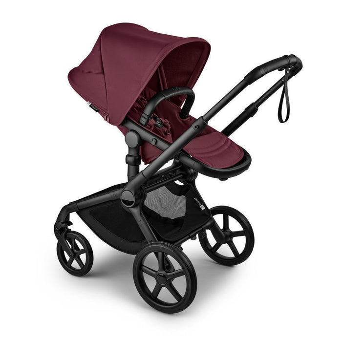 Pack Bugaboo Fox5 Renew Completo Black/Dark Cherry + Cybex Cloud T Plus Sepia Black 45-87cm + Adaptadores