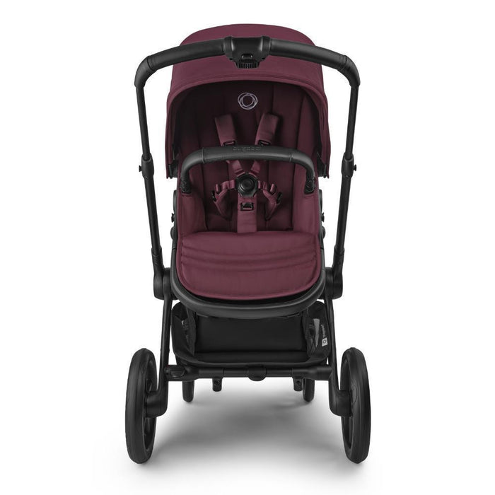 Pack Bugaboo Fox5 Renew Completo Black/Dark Cherry + Cybex Cloud T Plus Sepia Black 45-87cm + Adaptadores
