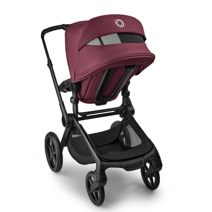 Pack Bugaboo Fox5 Renew Completo Black/Dark Cherry + Cybex Cloud T Plus Sepia Black 45-87cm + Adaptadores