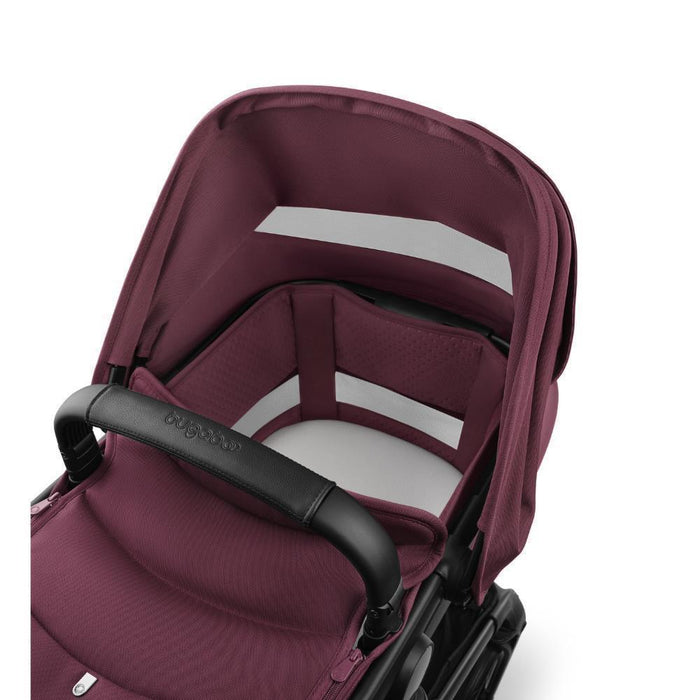 Pack Bugaboo Fox5 Renew Completo Black/Dark Cherry + Cybex Cloud T Plus Sepia Black 45-87cm + Adaptadores