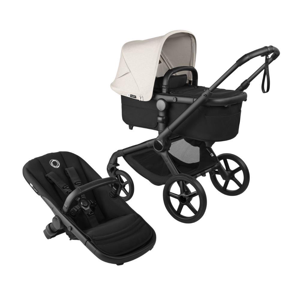 Carrinho Bugaboo Fox 5 Renew Completo Heritage Black/Misty White