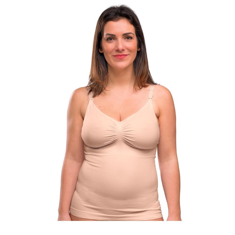 Carriwell Eco Honey Beige Reducing Nursing Top S