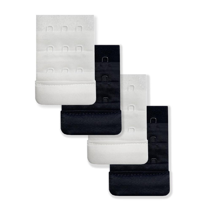 4 Extensores Carriwell para Soutien Branco/Preto