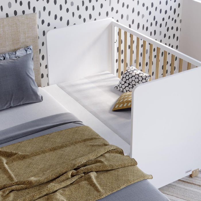 Berço Co-Sleeping Trama Nona Branco Mate/Tola