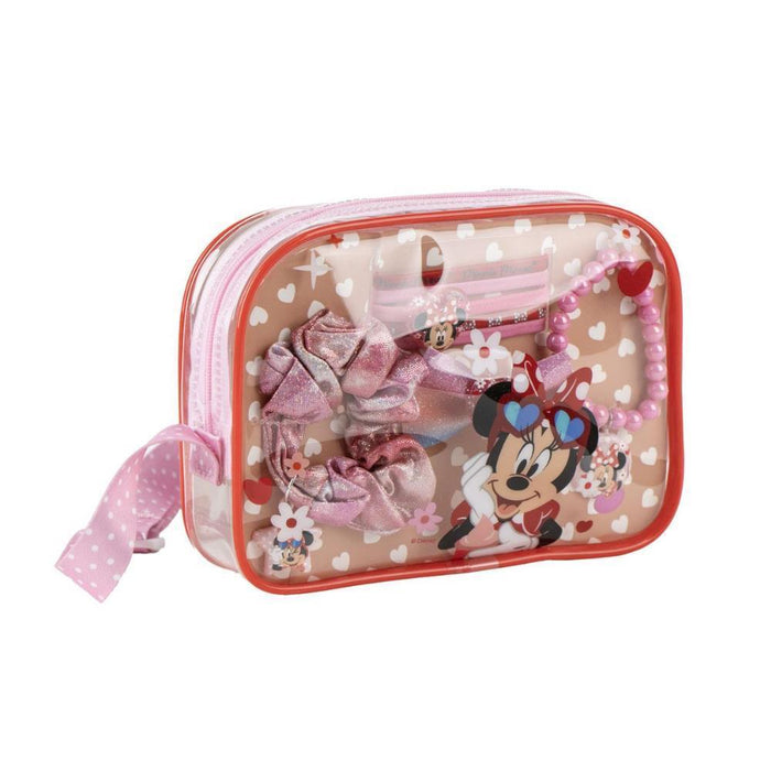 Mala Tiracolo com  Acessórios para Cabelo Minnie