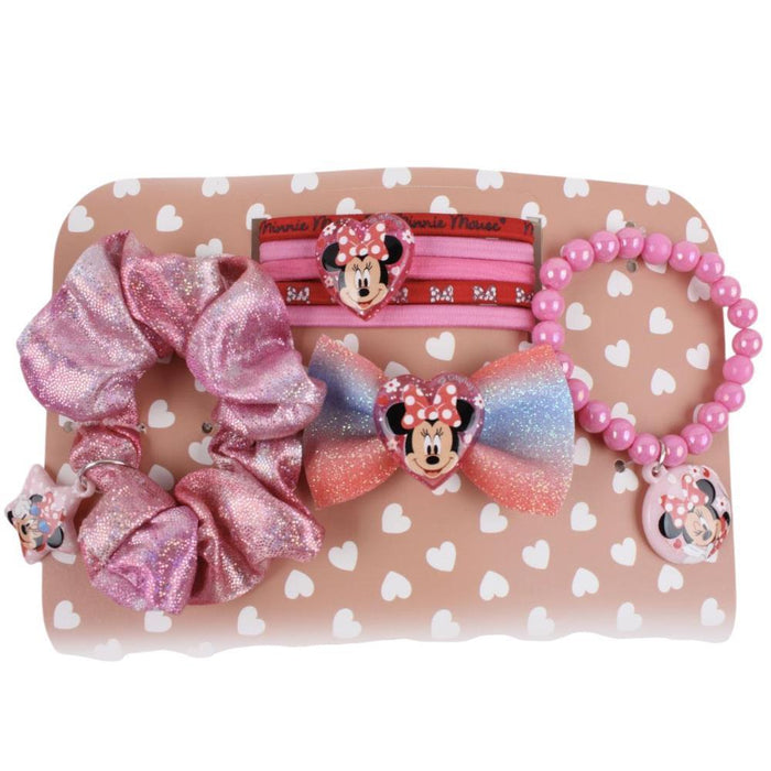 Mala Tiracolo com  Acessórios para Cabelo Minnie