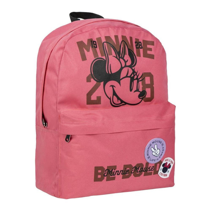Mochila Minnie Be Bold Coral 42cm