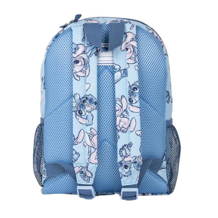 Mochila Stitch Estampado Azul 33cm