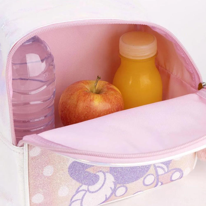 Mochila Minnie Glitter PomPom 21cm