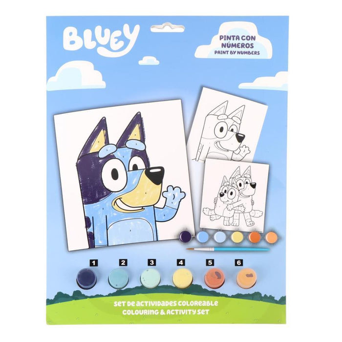 Conjunto para Colorir por Números Bluey
