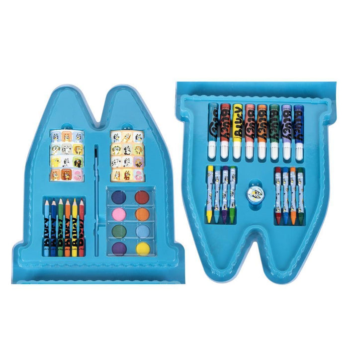 Caixa com Material de Pintura e Autocolantes Bluey