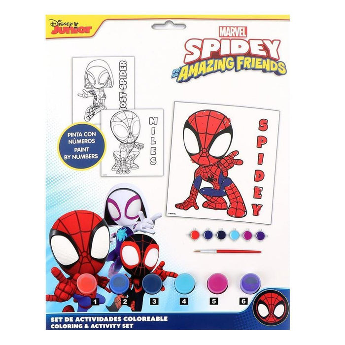Conjunto para Colorir por Números Spidey