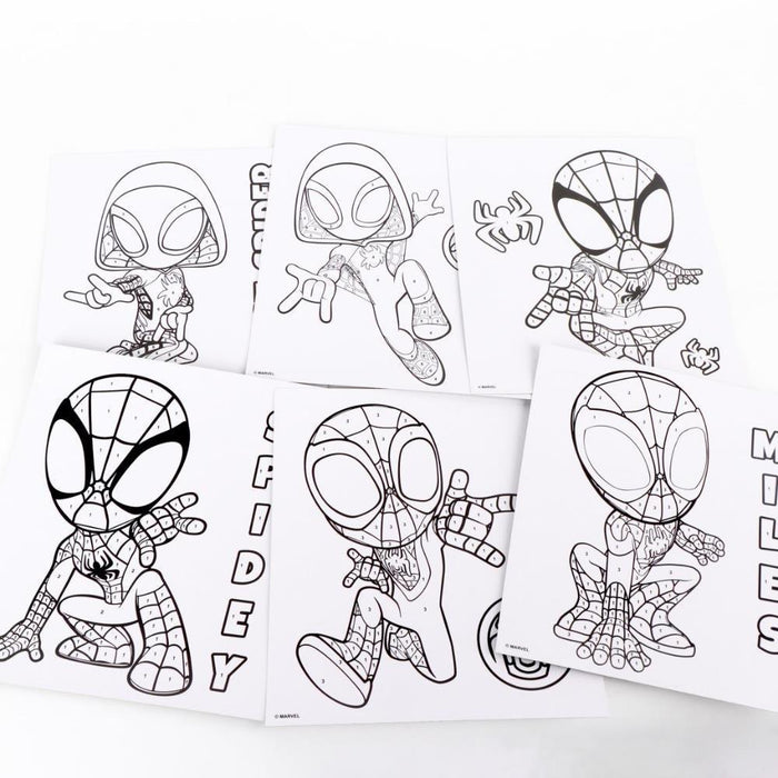 Conjunto para Colorir por Números Spidey