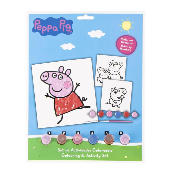 Conjunto para Colorir por Números Peppa Pig
