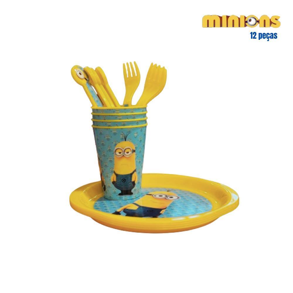 Kit de fiesta de plástico Minions - 12 piezas