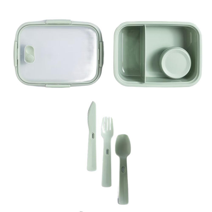 Caixa Lancheira com Divisórias e Talheres Curver