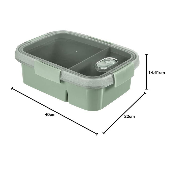 Caixa Lancheira com Divisórias e Talheres Curver