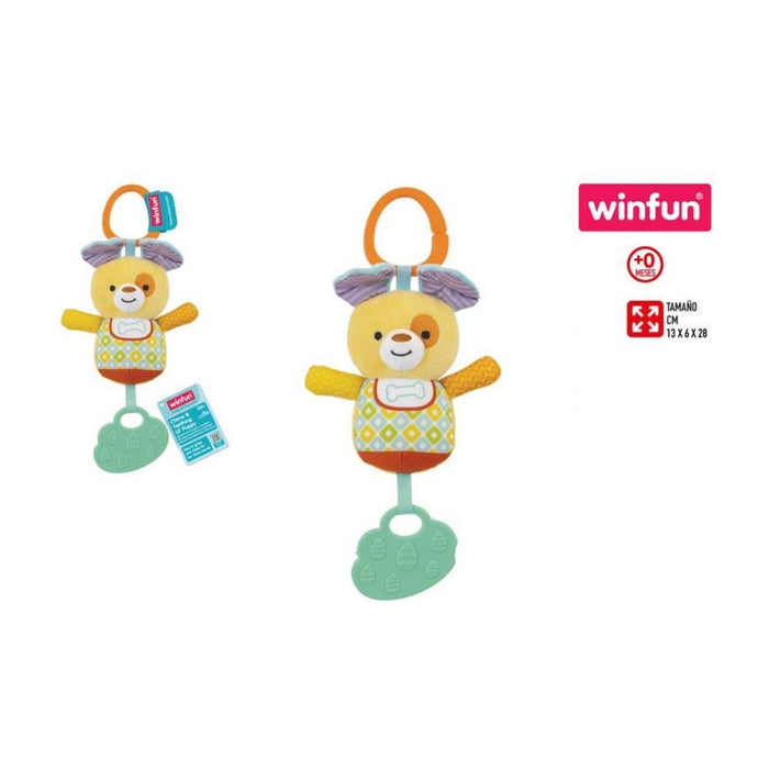 Roca de Peluche Winfun Cão com Mordedor