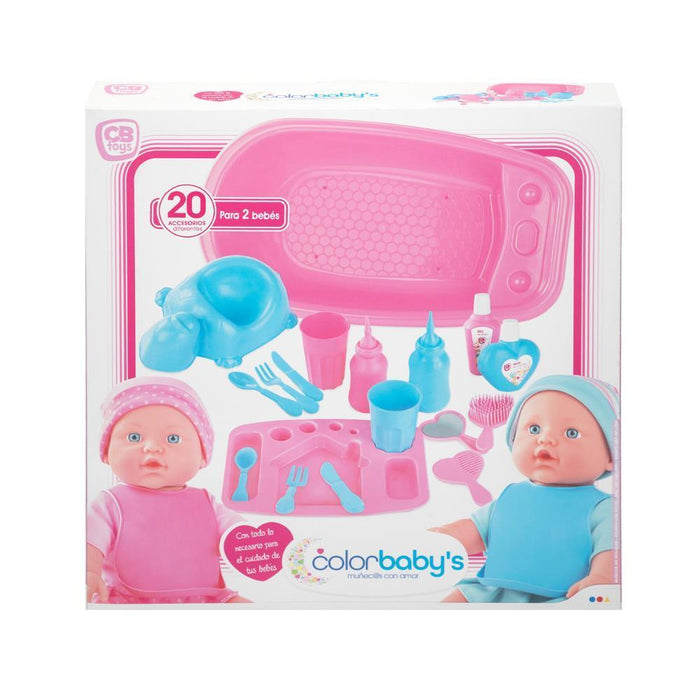 Banheira e Acessórios CB Toys Cuidados para Bonecas 20 Peças