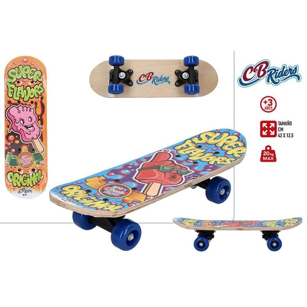 Mini Skate CB Riders em Madeira 43x13cm